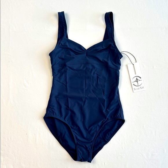 Wear Moi Tops - Wear Moi Galate Leotard - Navy - XS - NWT